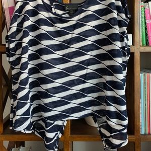 Split Back Patterned Top